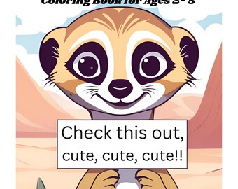 Baby Land Animals, Coloring Book for Ages 2 - 5. Paperback