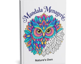 Adult Coloring Pages - Mandala Menagerie - Physical Book