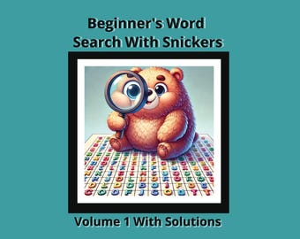Large-Print Kids Word Search: Snickers Series Vol. 1, Paperback - Ages 3-6