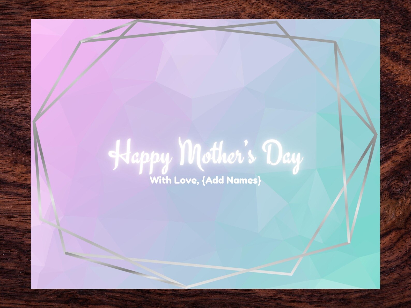 Mothers Day Placemat - Modern Printable Design - Perfect for Brunch or ...