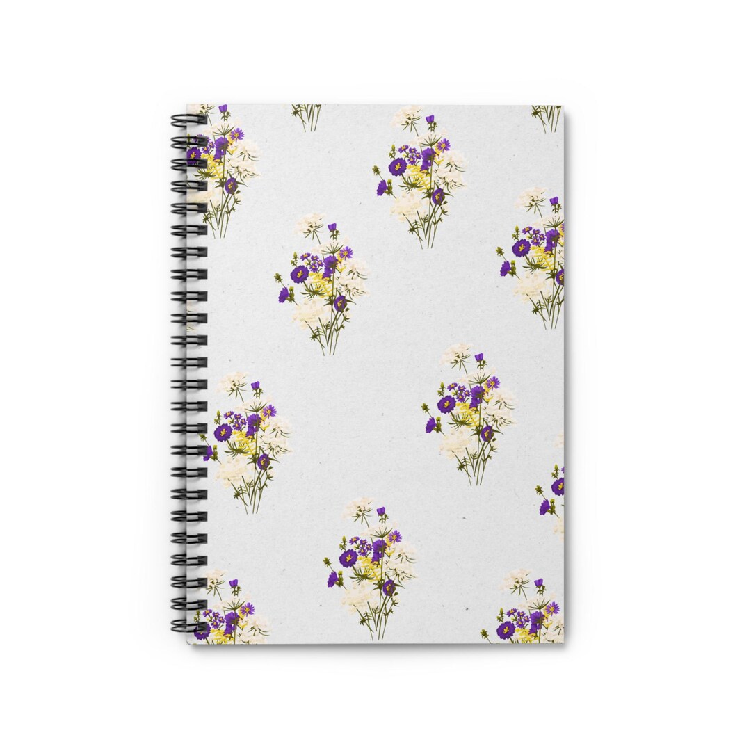 Floral Spiral Notebook - Perfect for Journaling, Note-taking, or ...