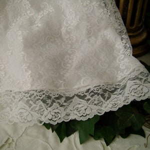 Ready to Ship, Lace Christening Gown and Slip size 6 to 12 mo. New, Handmade, Heirloom Inspired, Lace Baptism Dress image 3