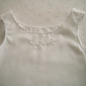 Ready to Ship, Lace Christening Gown and Slip size 6 to 12 mo. New, Handmade, Heirloom Inspired, Lace Baptism Dress image 7