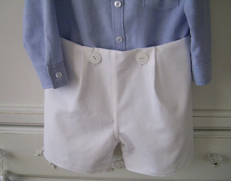 Vintage Style Reclaimed Textiles Christening Peter Rabbit Shirt and Shorts size 18 to 24 months Wedding