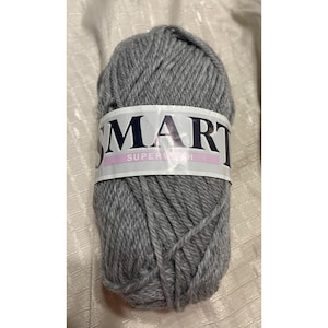 1 Skein Sandnes Garn Smart Superwash Wool Yarn DK Wt. 1042 1098 Lt. Gray