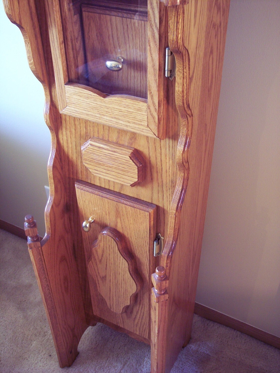 Oak Grandfather Case Clock Order Only Etsy