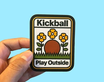 Kickball Sticker Play Outside Matte