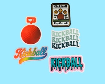 Kickball Sticker Bundle 5 pack