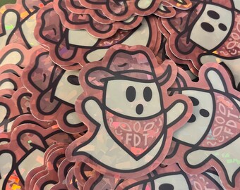 Fuck Trump Prism Ghost Subtle Anti Trump Sticker Halloween FDT 2pk