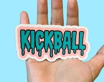 Kickball Drip Sticker Matte