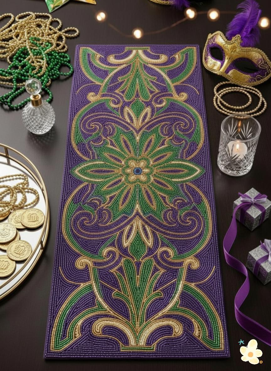Beaded Table Runner
