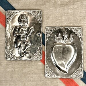 Vintage Sacred Heart Ex Voto: Greek Orthodox Church Reliquary