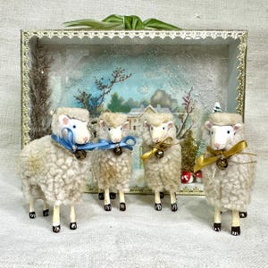 Antique Christmas Sheep - Etsy