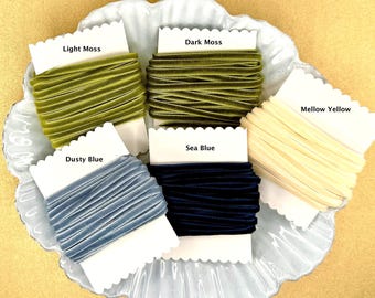 1/8" Skinny Velvet Ribbon: 5 Yards, Crafting, Sewing, Gift Wrap