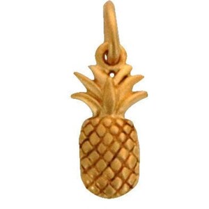 Sterling Silver Pineapple Charm, Multiple Finishes, (100-CH4)