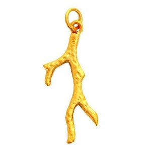 Sterling Silver Coral Branch Charm, Multiple Finishes, (88-CH4)