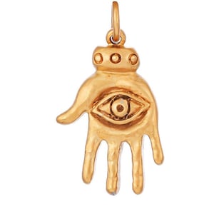 Hamsa Evil Eye Charm, mehrere Oberflächen, (88-CH2)