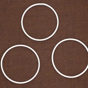 Sterling Silver Round Circle Link, 20 mm, (86-LC)