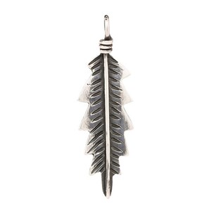 Sterling Silver Handcrafted Leaf Pendant, (AF-559)