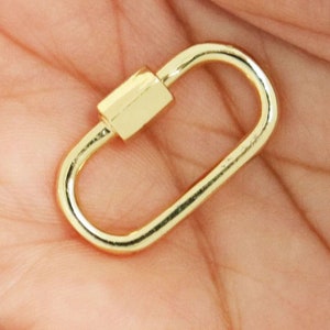 Karabiner Oval verschluss, Karabiner Schloss, Pave Tropfenschloss, Verbindungsstück Klaue, (CCL-026)
