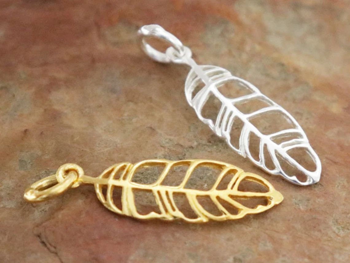 Elli Collana Boho con Ciondolo a Piuma e Cristallo Swarovski da Donna, in Argento 925, Argento, Misura 45