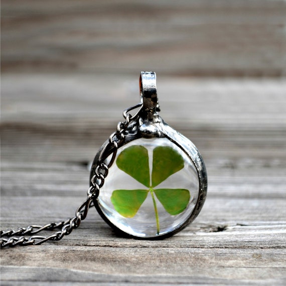 Four Leaf Clover Pendant Necklace Carry the Luck of the Irish