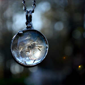 Dandelion Seed Necklace, Dandelion, Perfect Gift for the Nature Lover, Make a Wish, Real Dandelion Wish Necklace, Necklaces for Women,
