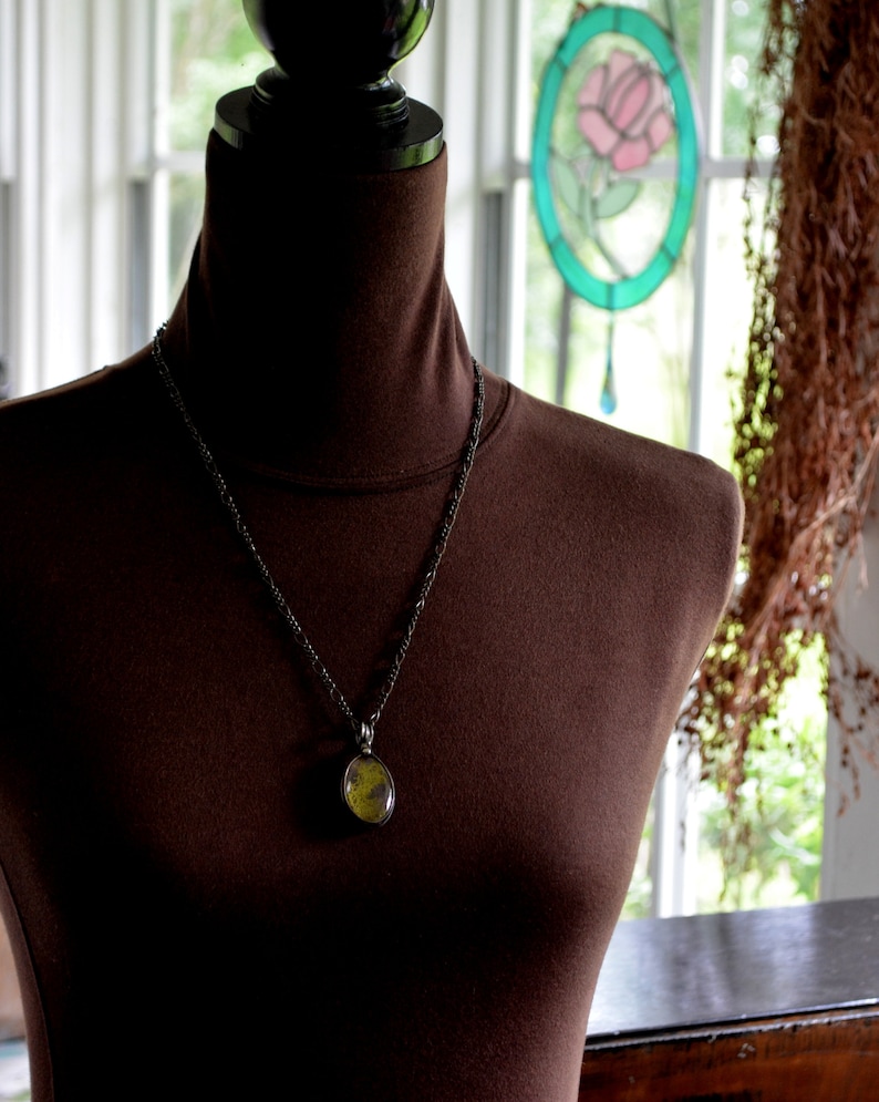 Dried Lavender Pendant Necklaces for Women Dried Pressed Lavender in Glass not Resin Boho Necklace for Women 2787 Unique Gift for Women
