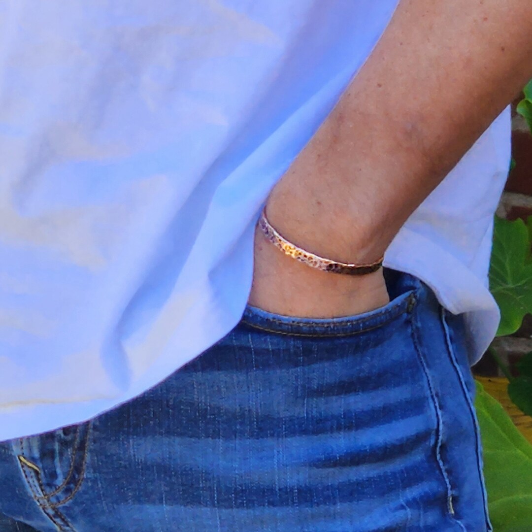 Copper Cuffs for Men, Hand Hammered Copper, Solid Copper Cuff, Birthday