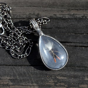 Wish Dandelion Necklace, Real Dandelion Seeds Terrarium Pendant, Glass not Resin, Make a Wish Jewelry, Mother&#39;s Day Gift for Mom, Sister,