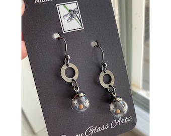 Mustard Seed Earrings, Symbol Of Growth, Tiny Seed Jewelry Meaningful Gift