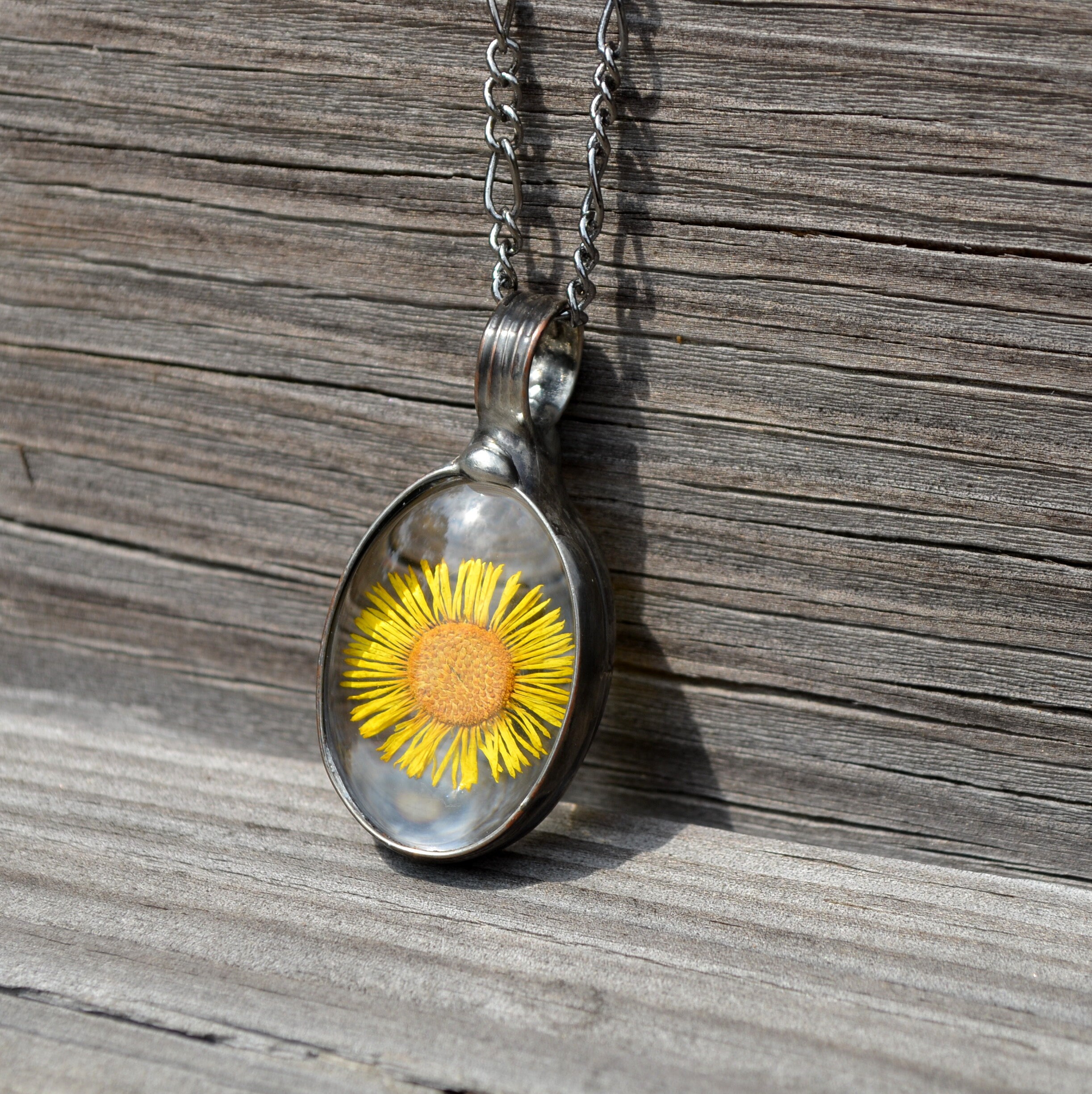 Nominal sale sunflower necklace