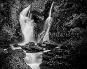 Bash Bish Waterfall Black and White Landscape Print