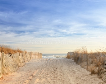 Beach Photograph Print This Way to the Ocean 8x10