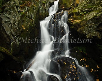 Waterfall Photograph Print Goldmine Brook Falls