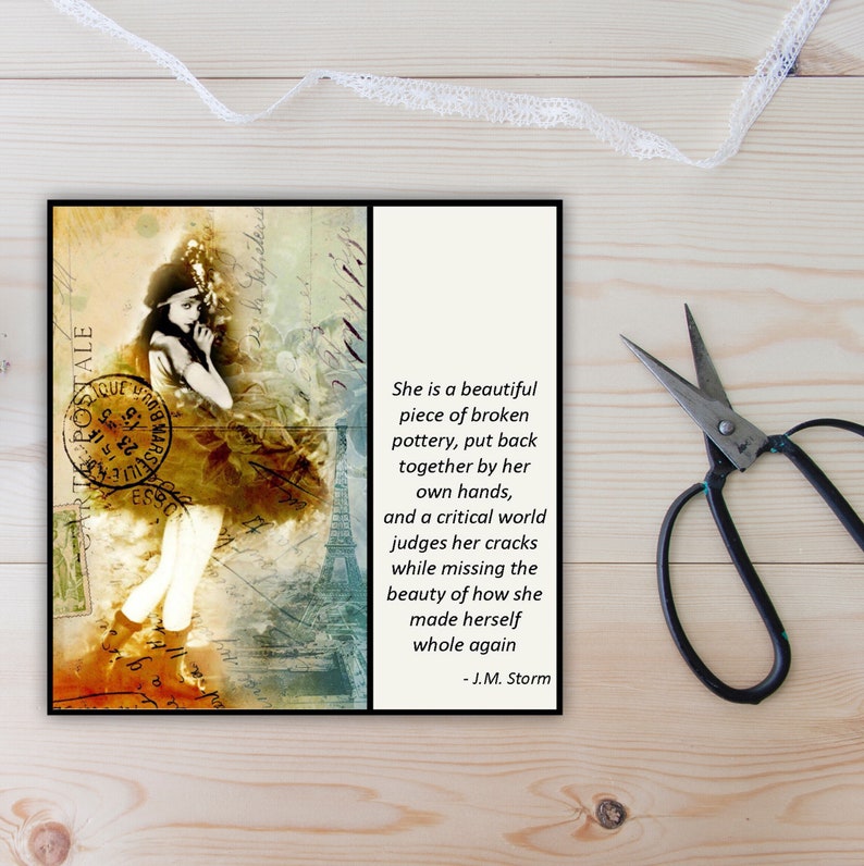 She is a Beautiful Piece of Broken Piece of Pottery Etsy