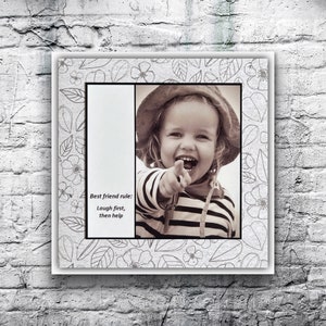 Best Friend Card - Best friend rule:  Laugh first, then help - Friendship Friends Funny Card