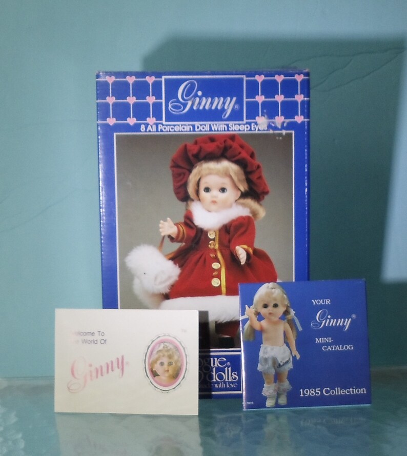 Ginny Doll by Vogue 1985 Porcelain 8 Inch with box All image 6