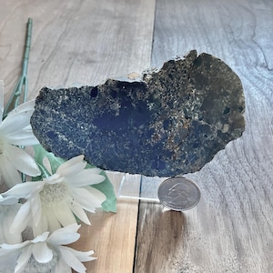 Vesicular Basalt Slab – Polished Volcanic Display Specimen