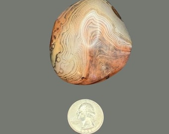 Polished Banded Agate Palmstone