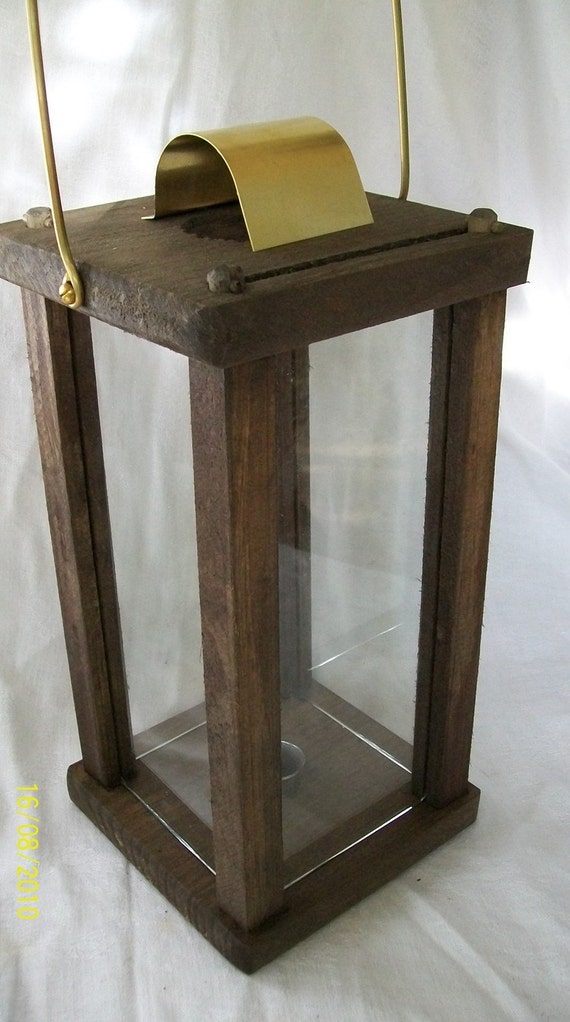 wooden candle lantern Etsy