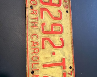 1973 North Carolina auto license plate