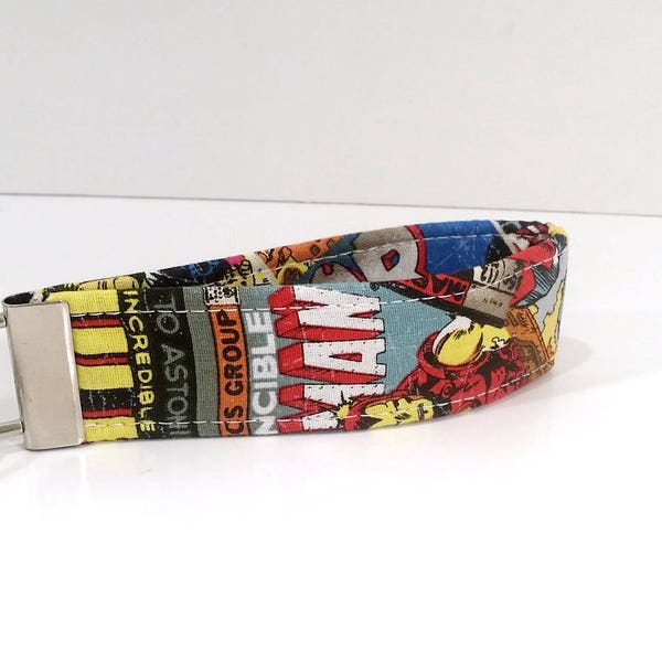 Wristlet Key Fob, Unisex Gift, Key Chain, Key Ring, Geek Gear, Superhero, Teenager, Men, Women, Teenagers, Lanyard