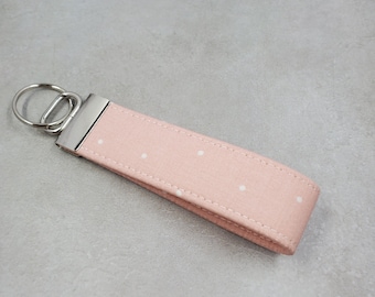 Wristlet Key Fob, Fabric Key Fob, Bracelet Key Chain, Key Chain Wristlet, Silver Key Chain, Rose Gold Key Chain, Wristlet Strap