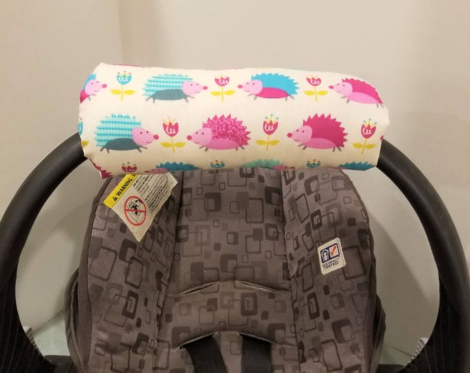 Infant Car Seat Handle Cushion, Baby Handle Cover Wrap, Reversible Handle Arm Pad, Arm Saver, Car Seat Handle Protector, Baby Shower Gift