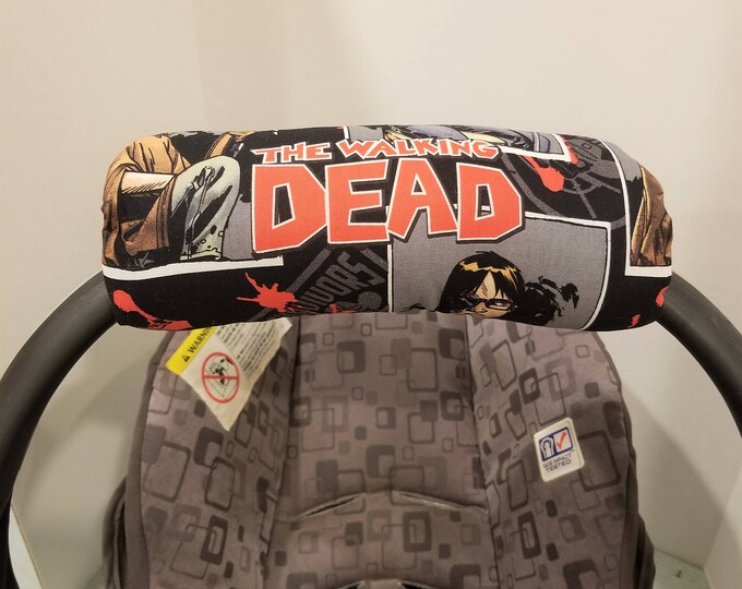 Infant Car Seat Handle Wrap Car Seat ARM PAD Reversible Walking Dead Etsy