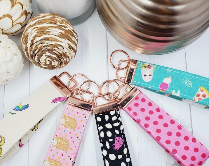 Wristlet Key Fob, Fabric Wristlet, Handmade Wristlet, Wristlet Keyfob, Key Chain Wristlet, Key Fob Holder, Fabric Key Fob, Handmade Key Fob