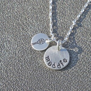 Personalized Sport or Activities Necklace your choice of Sport and Name Gifts for Her Senior Night image 1