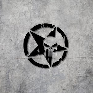 The Punisher Weatherproof Car Decal Waterproof Long-lasting Durable for Car Windows Windshield Permanent Vinyl Laptop Any Flat Surfaces