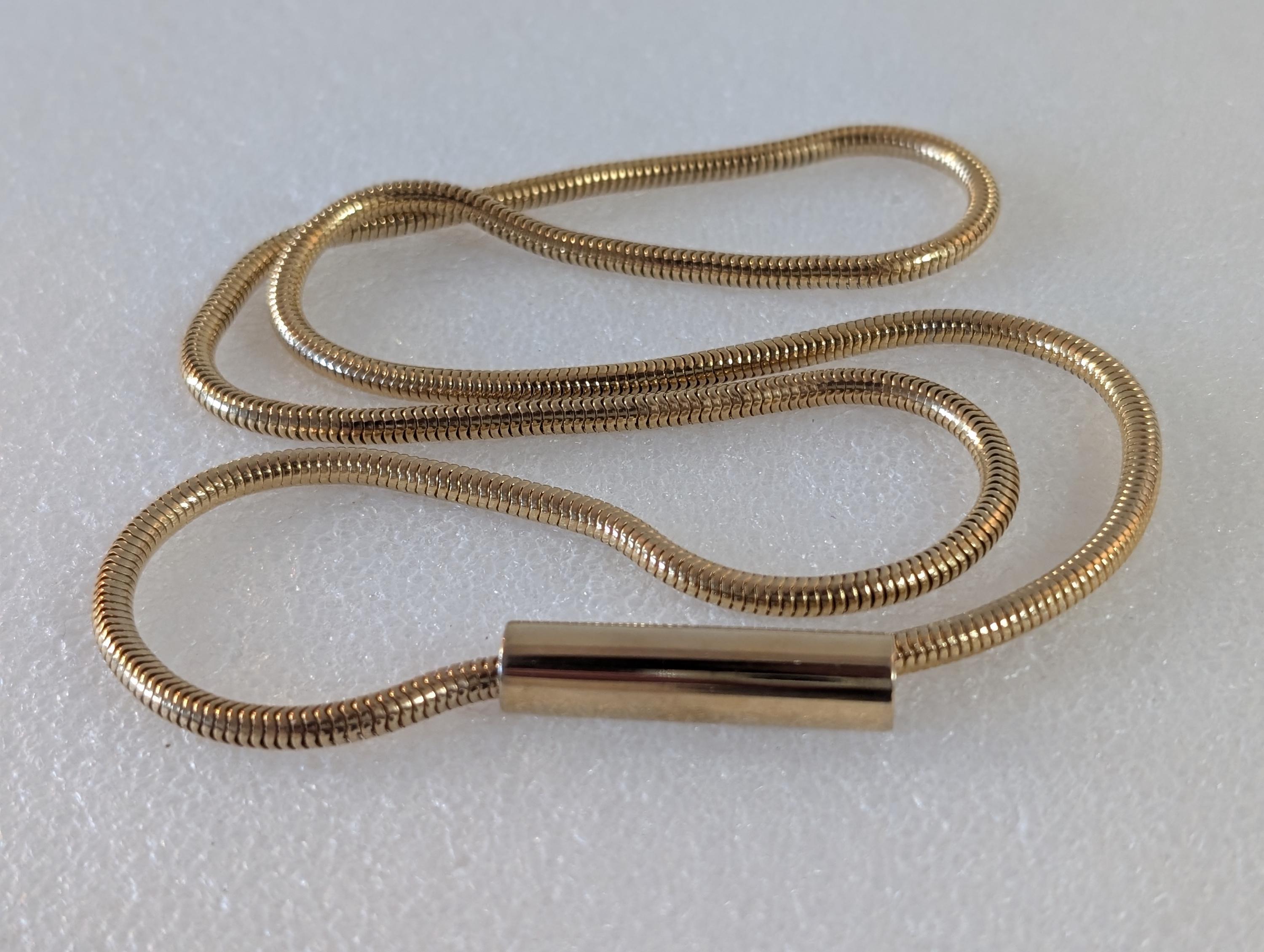 Gold Tone Snake Belt - Etsy display picture 2